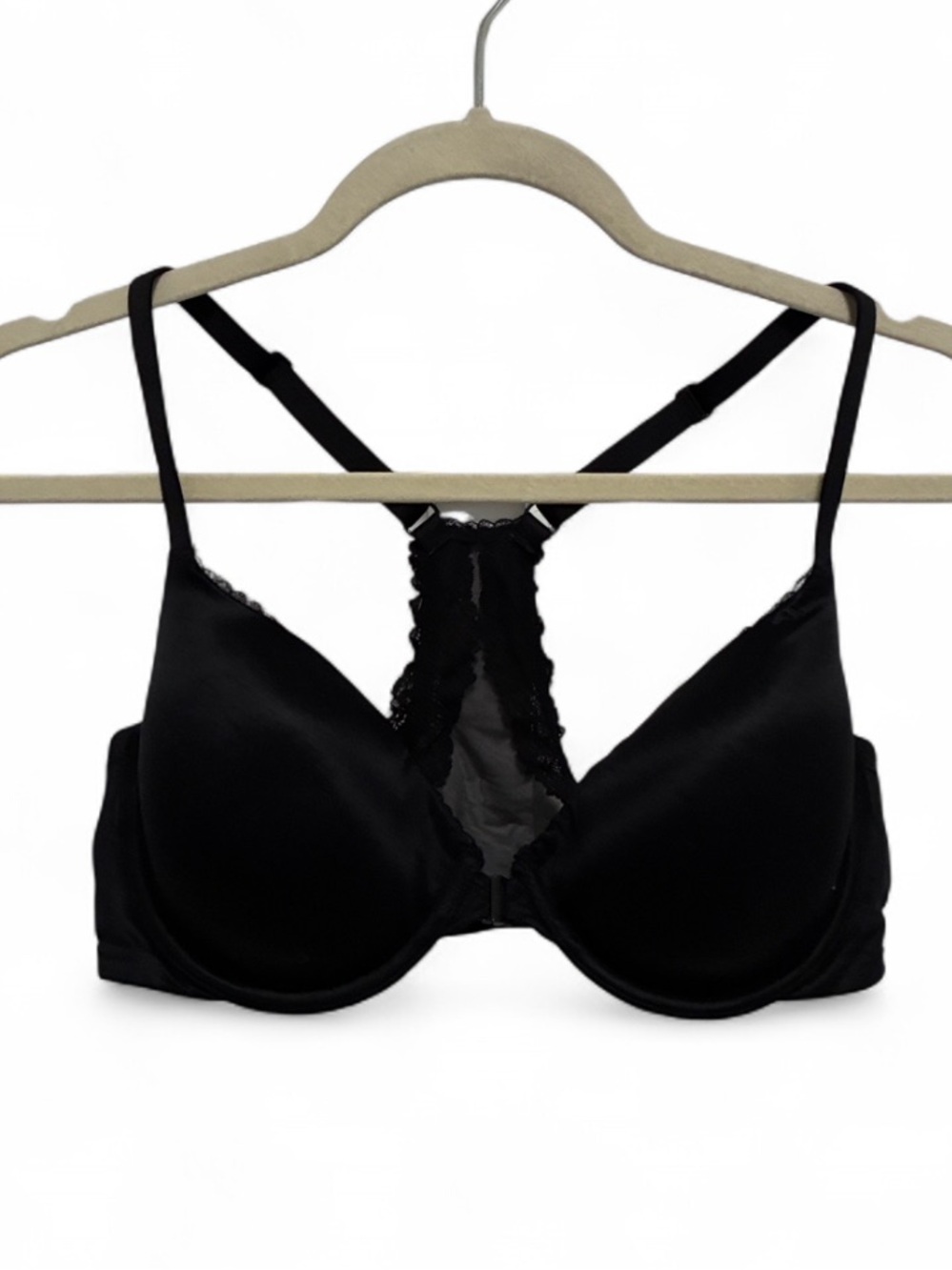 Victoria’s Secret Racerback Demi Black Lace Bra